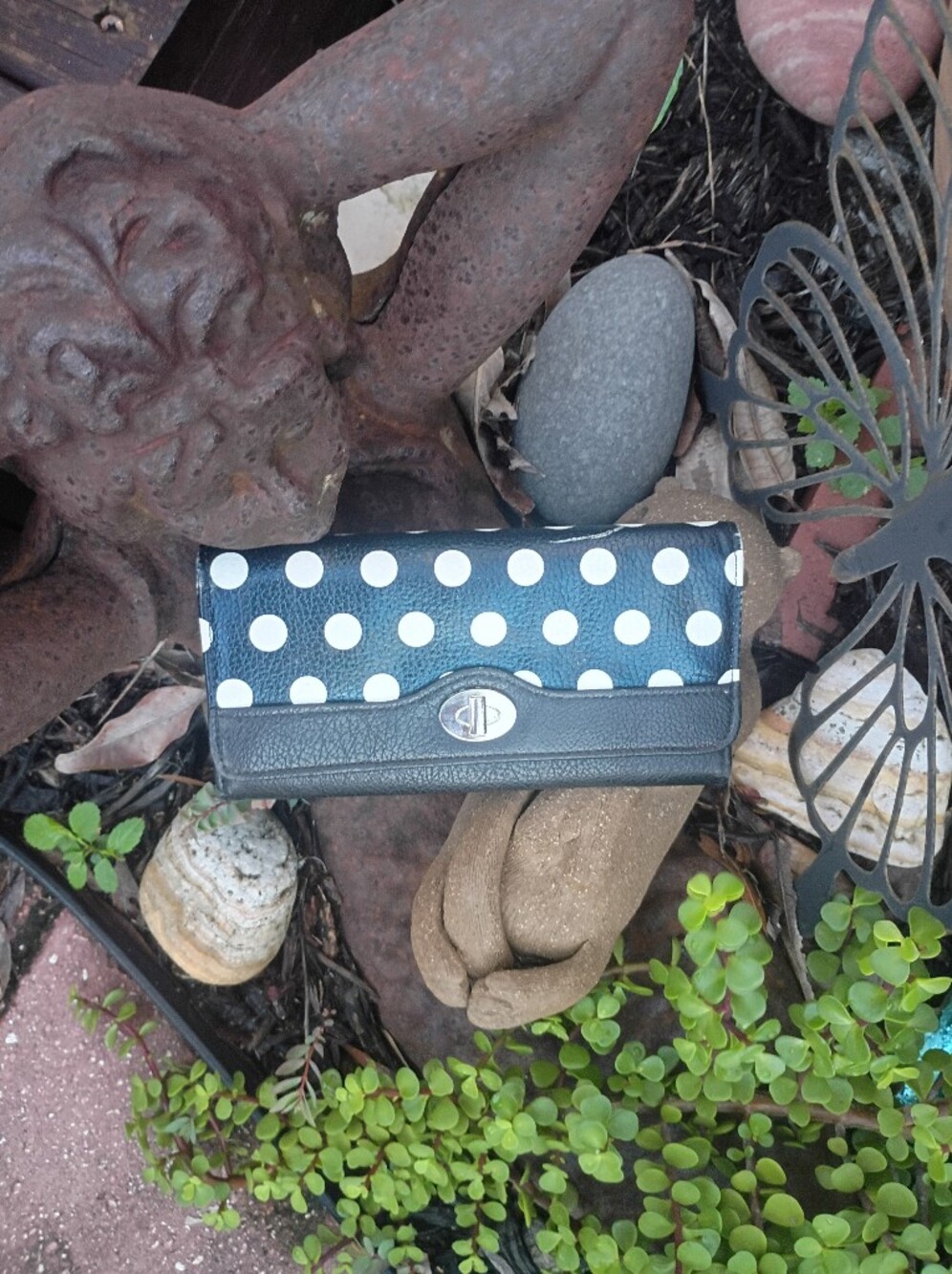 Polka Dot Black & White Women's Wallet